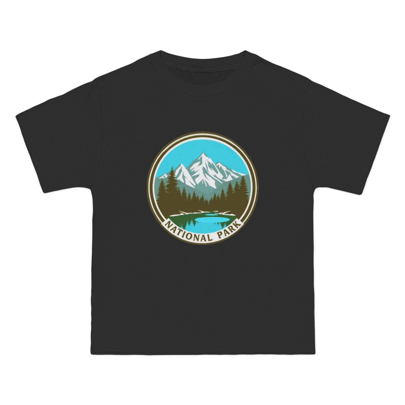 National Park Mountains T-Shirt — Vintage Mountain Badge Tee - Image 9