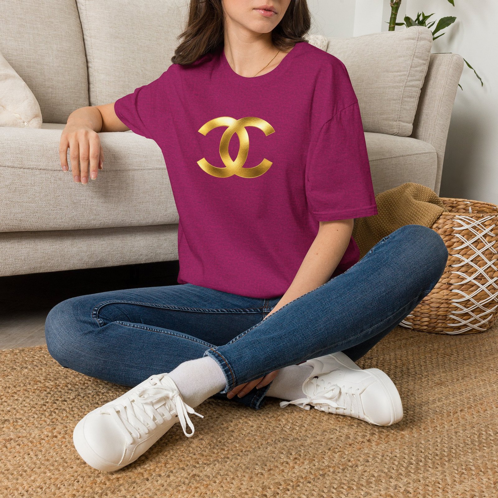 Gold The Double-C (Chanel Lock-Up) T-Shirt - Image 21