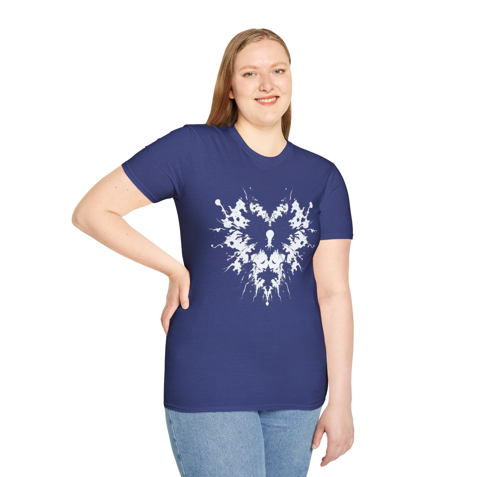 Inkblot Heart T‑Shirt — Symmetrical Rorschach Graphic Tee - Image 30