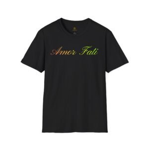 Amor Fati Script Tee — Inspirational Latin Motto T-Shirt