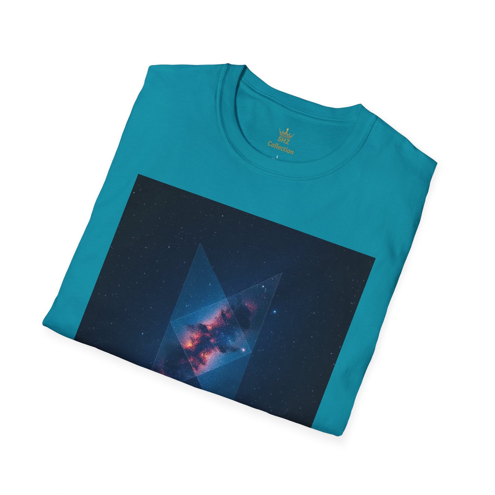 Galaxy Triangle Graphic T-Shirt — Cosmic Nebula Print - Image 52