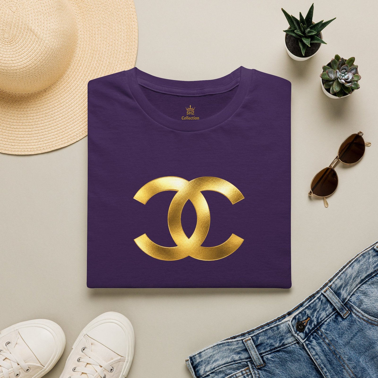 Gold The Double-C (Chanel Lock-Up) T-Shirt - Image 60