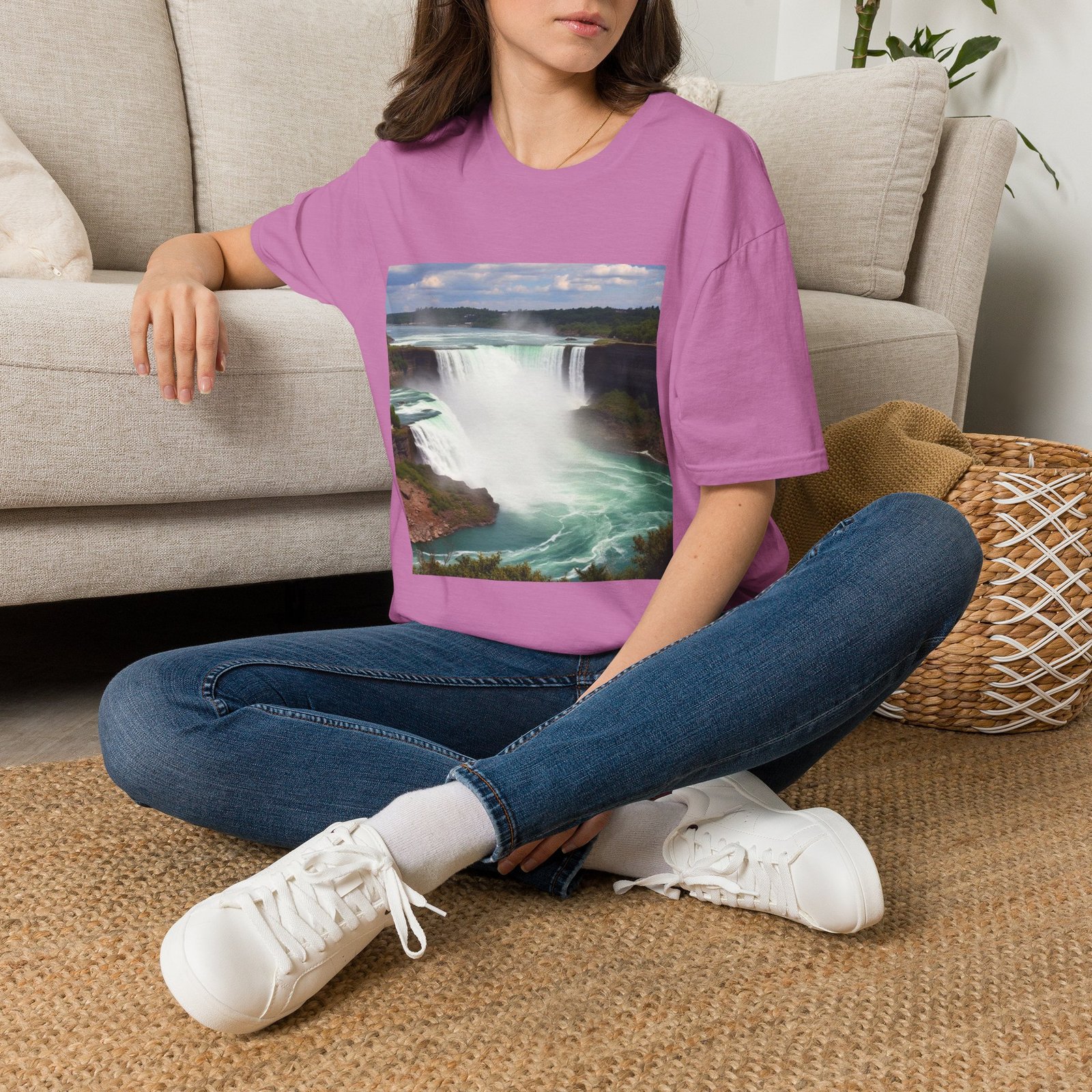 Niagara Falls Photo T-Shirt — Scenic Waterfall Travel Tee - Image 79