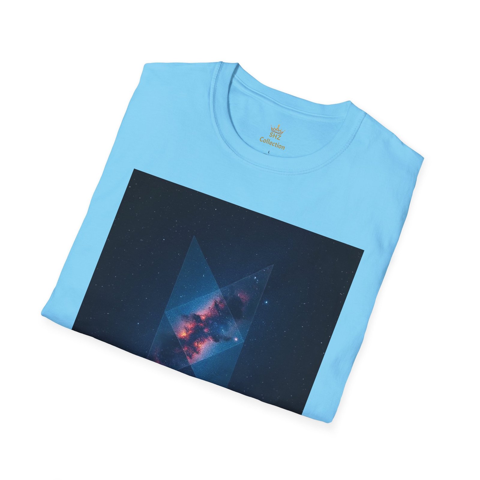Galaxy Triangle Graphic T-Shirt — Cosmic Nebula Print - Image 59