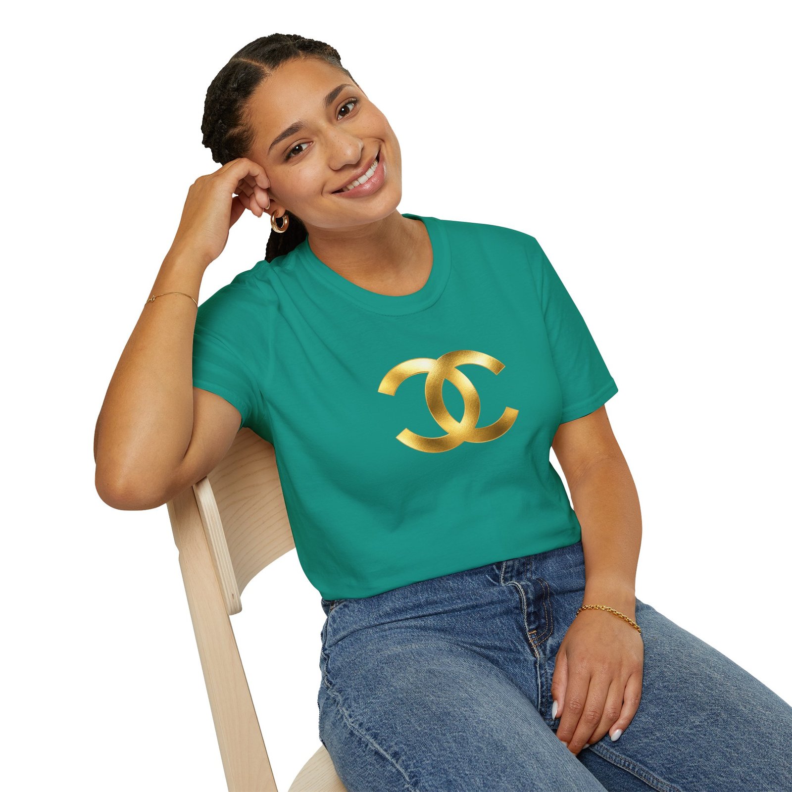 Gold The Double-C (Chanel Lock-Up) T-Shirt - Image 38