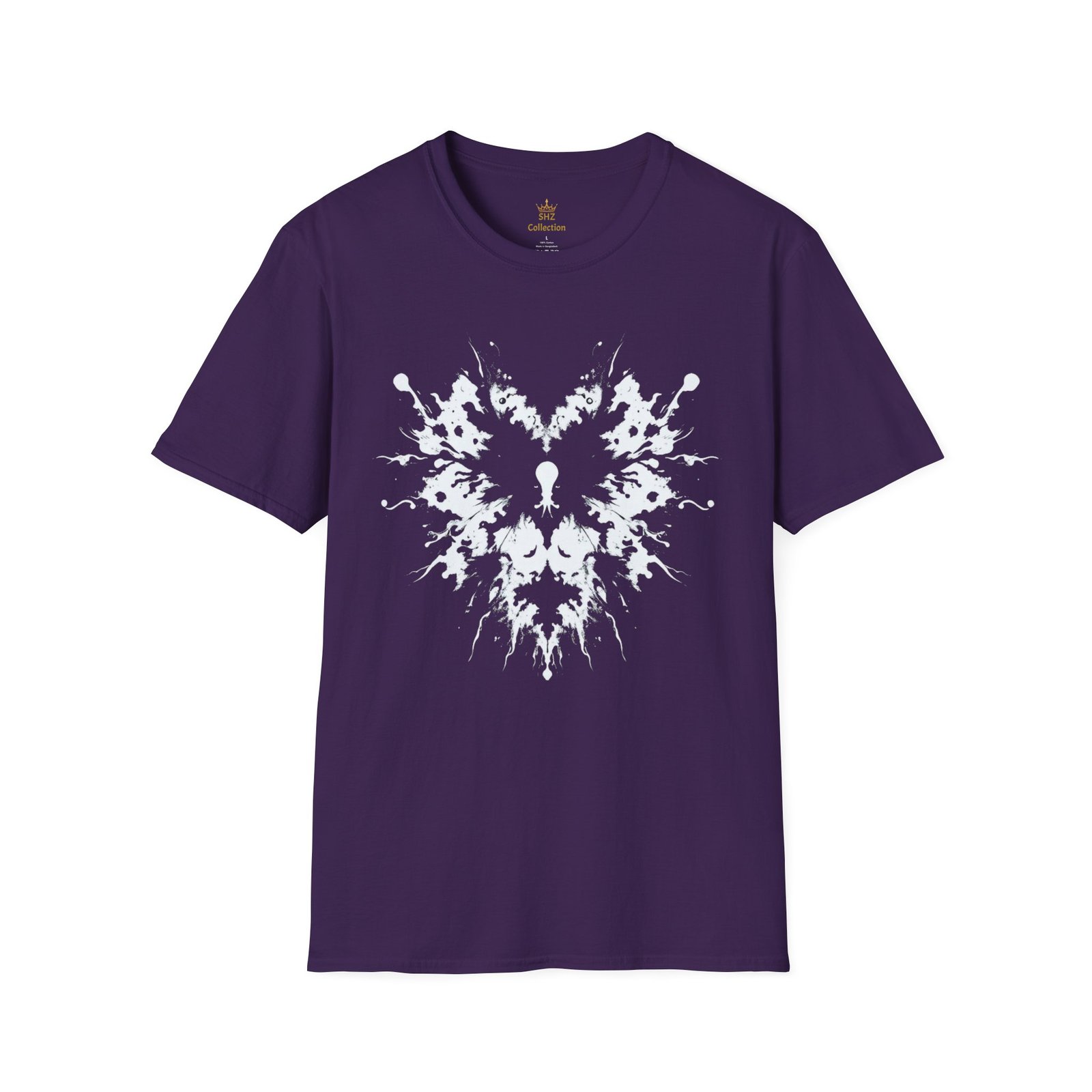 Inkblot Heart T‑Shirt — Symmetrical Rorschach Graphic Tee - Image 49