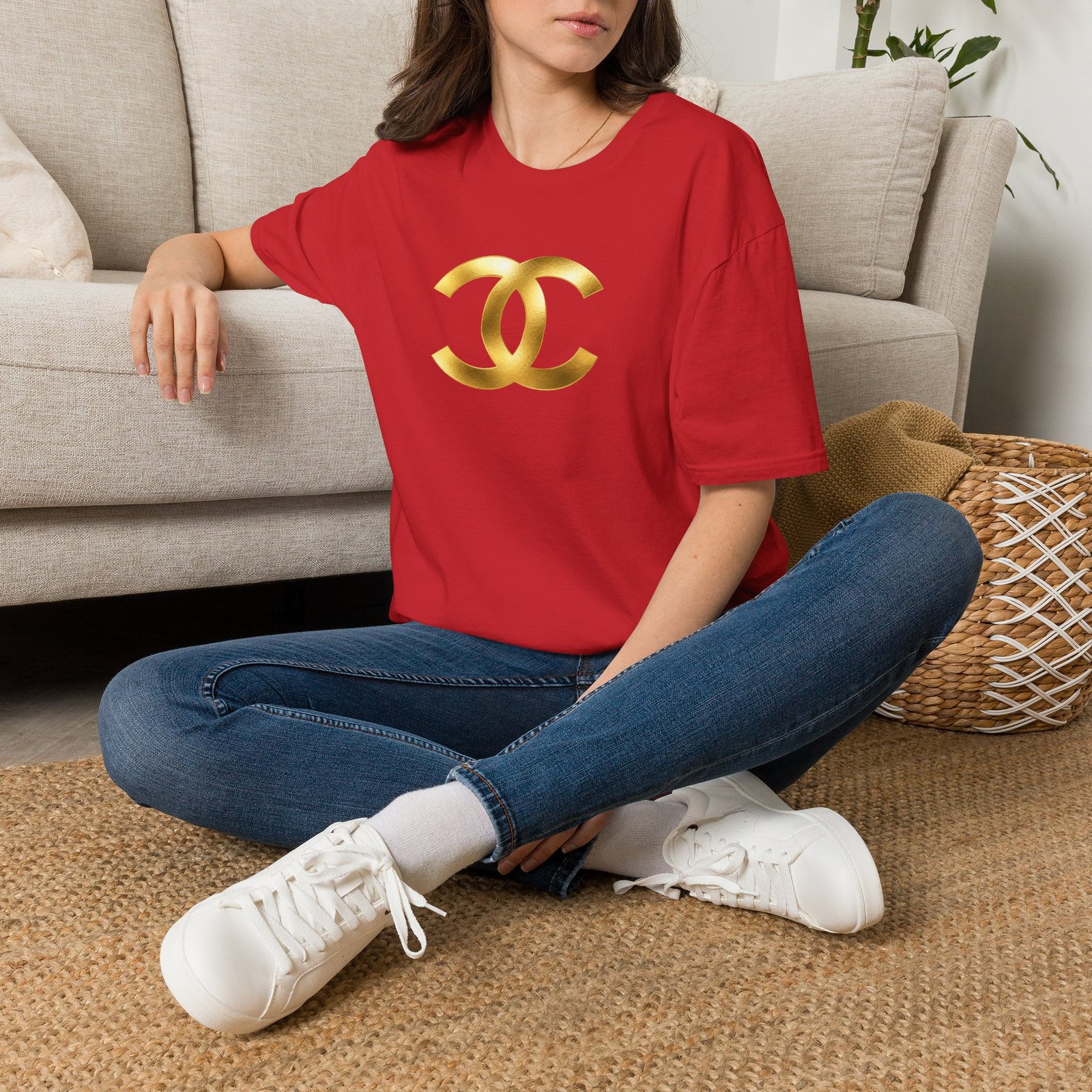 Gold The Double-C (Chanel Lock-Up) T-Shirt - Image 69