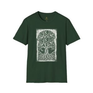 Tree of Life Moon T-Shirt — Celestial Botanical Graphic Tee