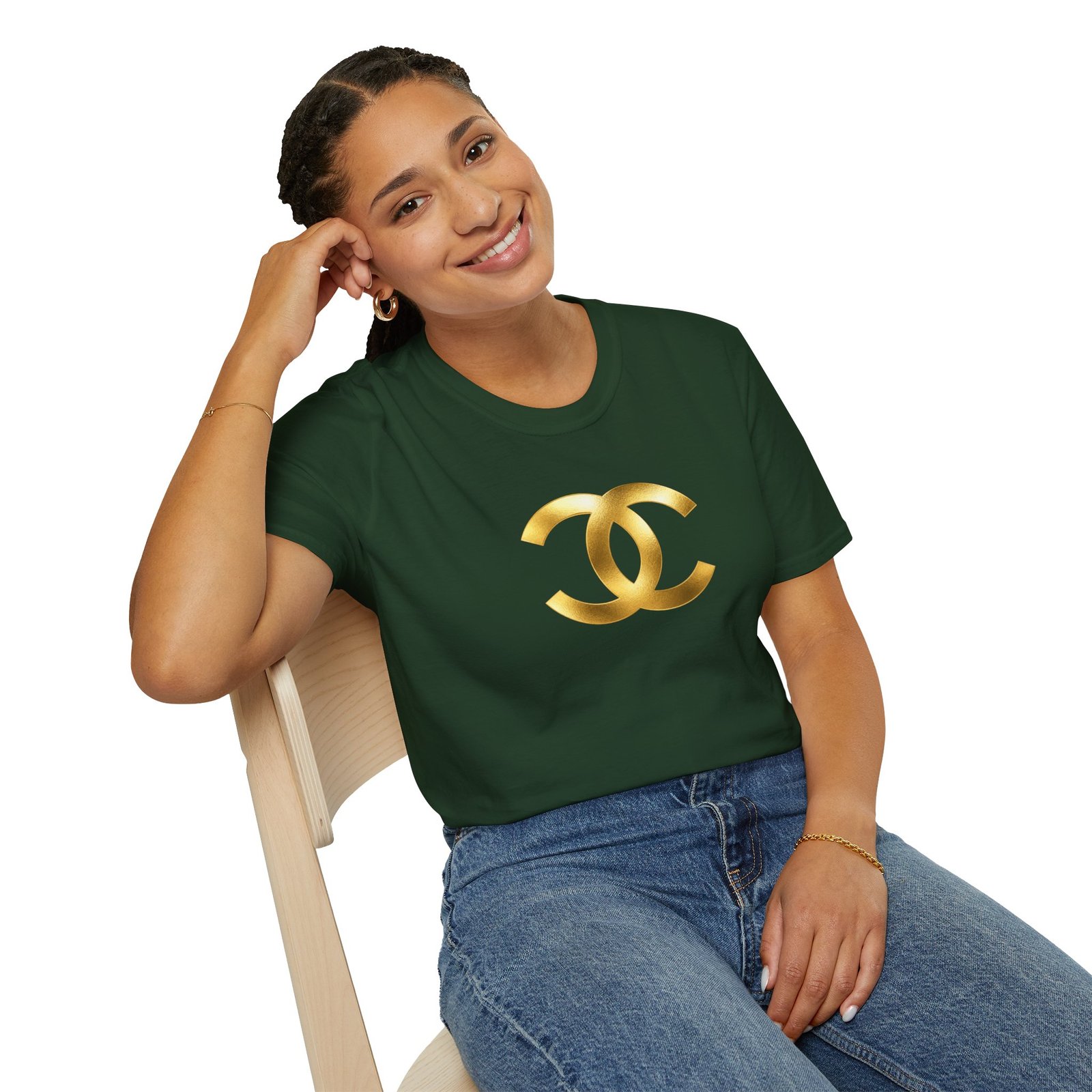 Gold The Double-C (Chanel Lock-Up) T-Shirt - Image 30