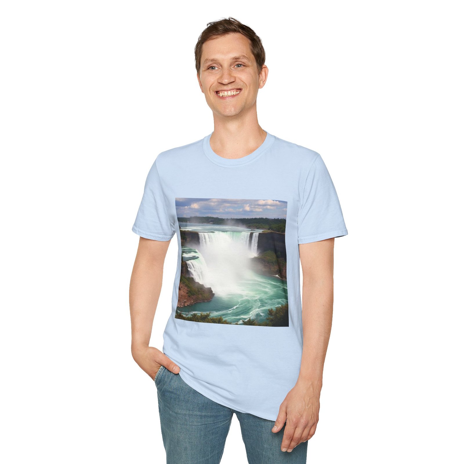 Niagara Falls Photo T-Shirt — Scenic Waterfall Travel Tee - Image 62
