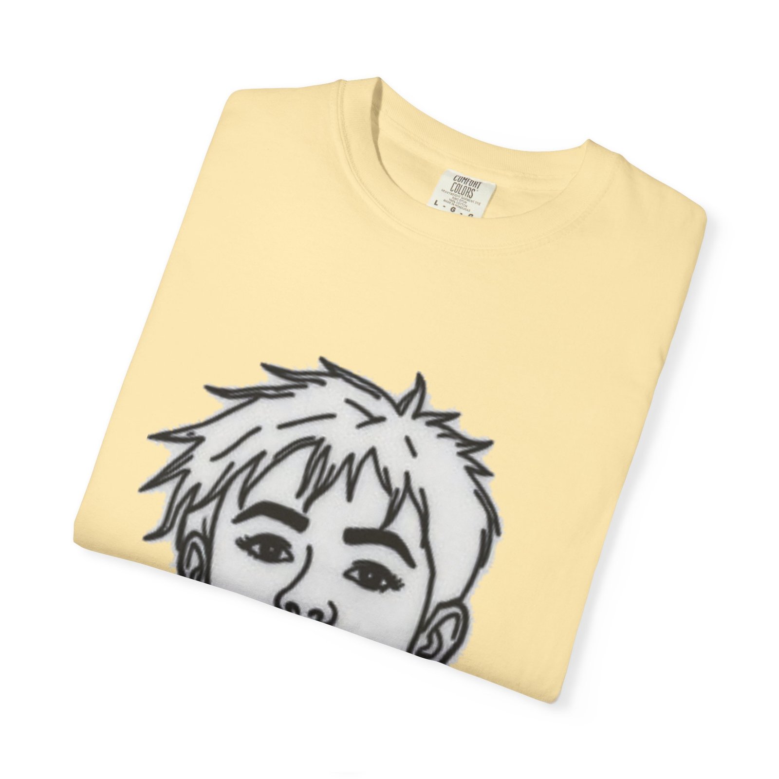 Minimal Line Art Face T-Shirt — Monochrome Portrait Tee - Image 15