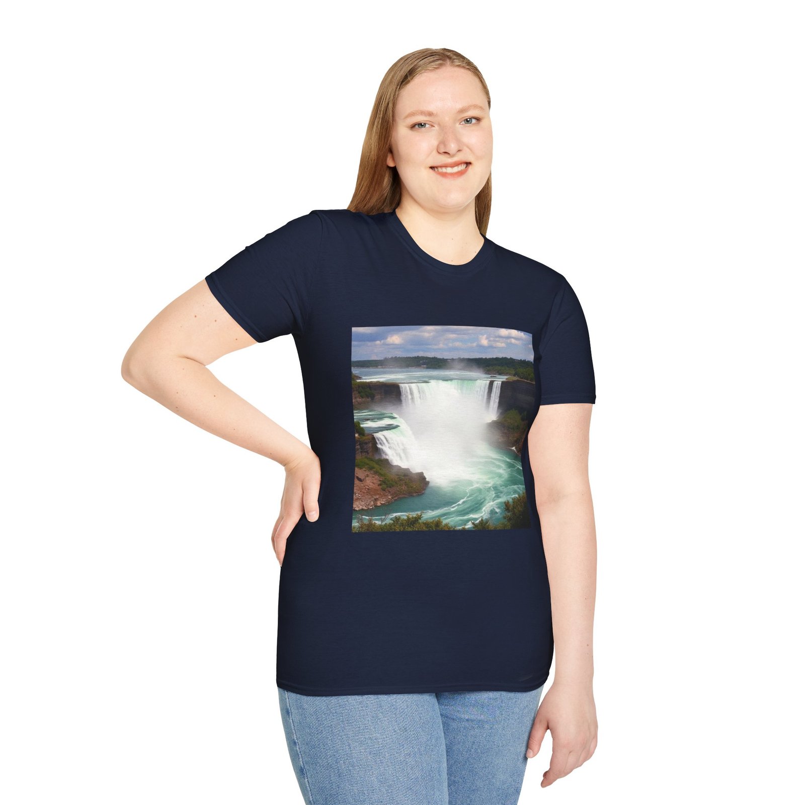 Niagara Falls Photo T-Shirt — Scenic Waterfall Travel Tee - Image 69