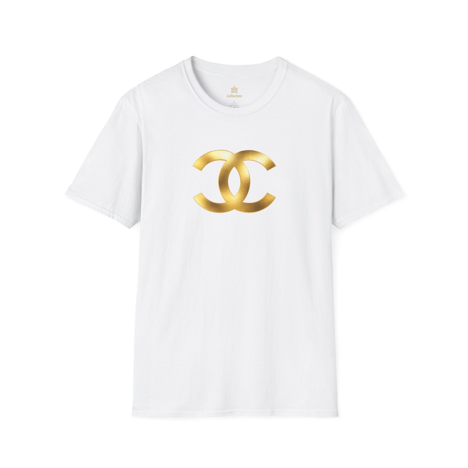 Gold The Double-C (Chanel Lock-Up) T-Shirt - Image 9
