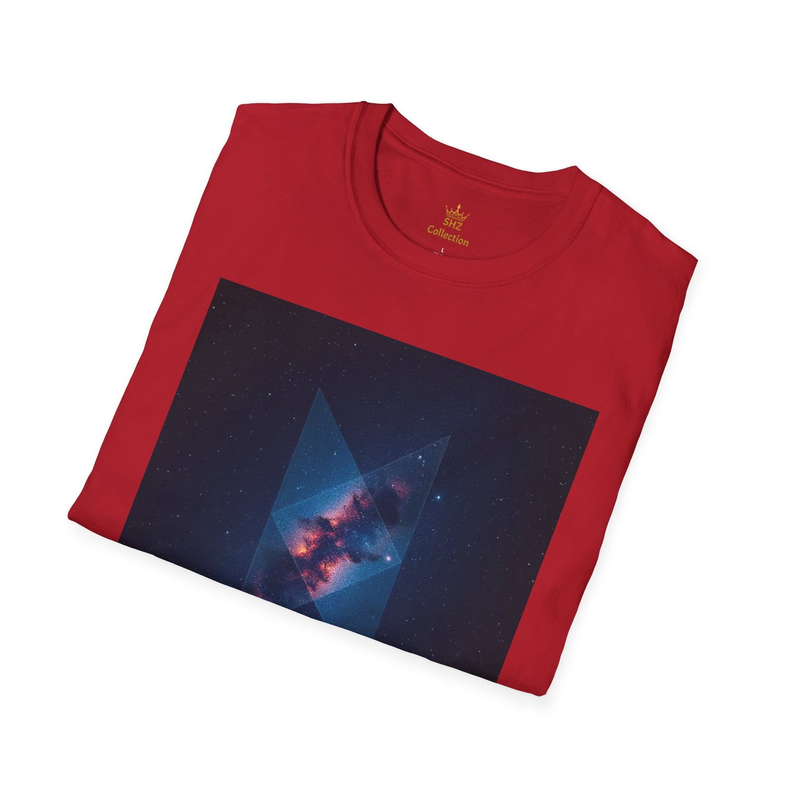 Galaxy Triangle Graphic T-Shirt — Cosmic Nebula Print - Image 101
