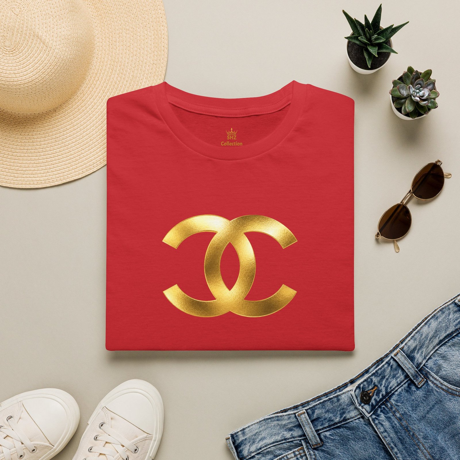 Gold The Double-C (Chanel Lock-Up) T-Shirt - Image 68