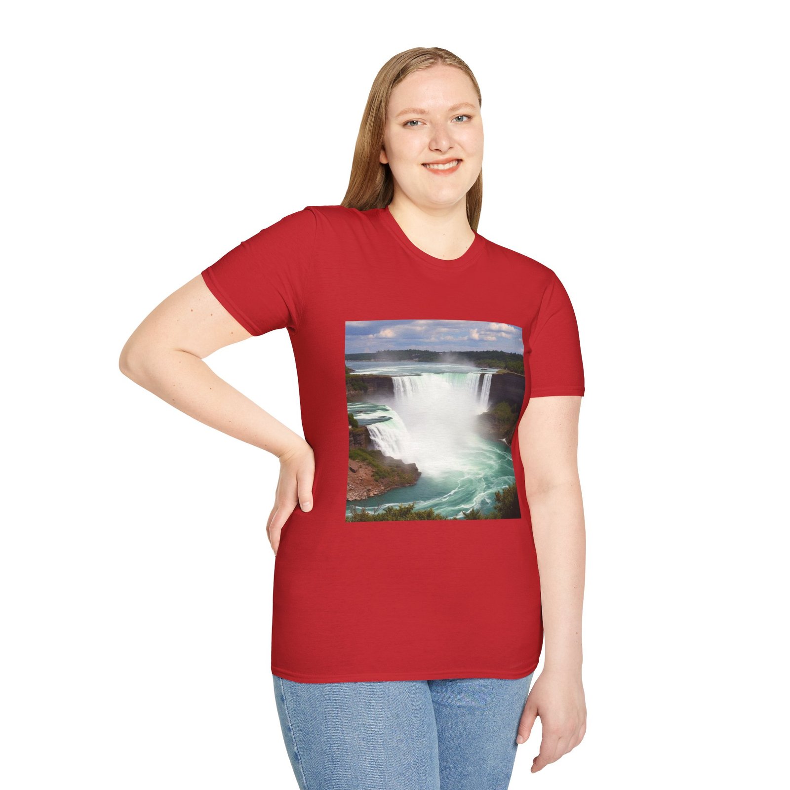 Niagara Falls Photo T-Shirt — Scenic Waterfall Travel Tee - Image 101