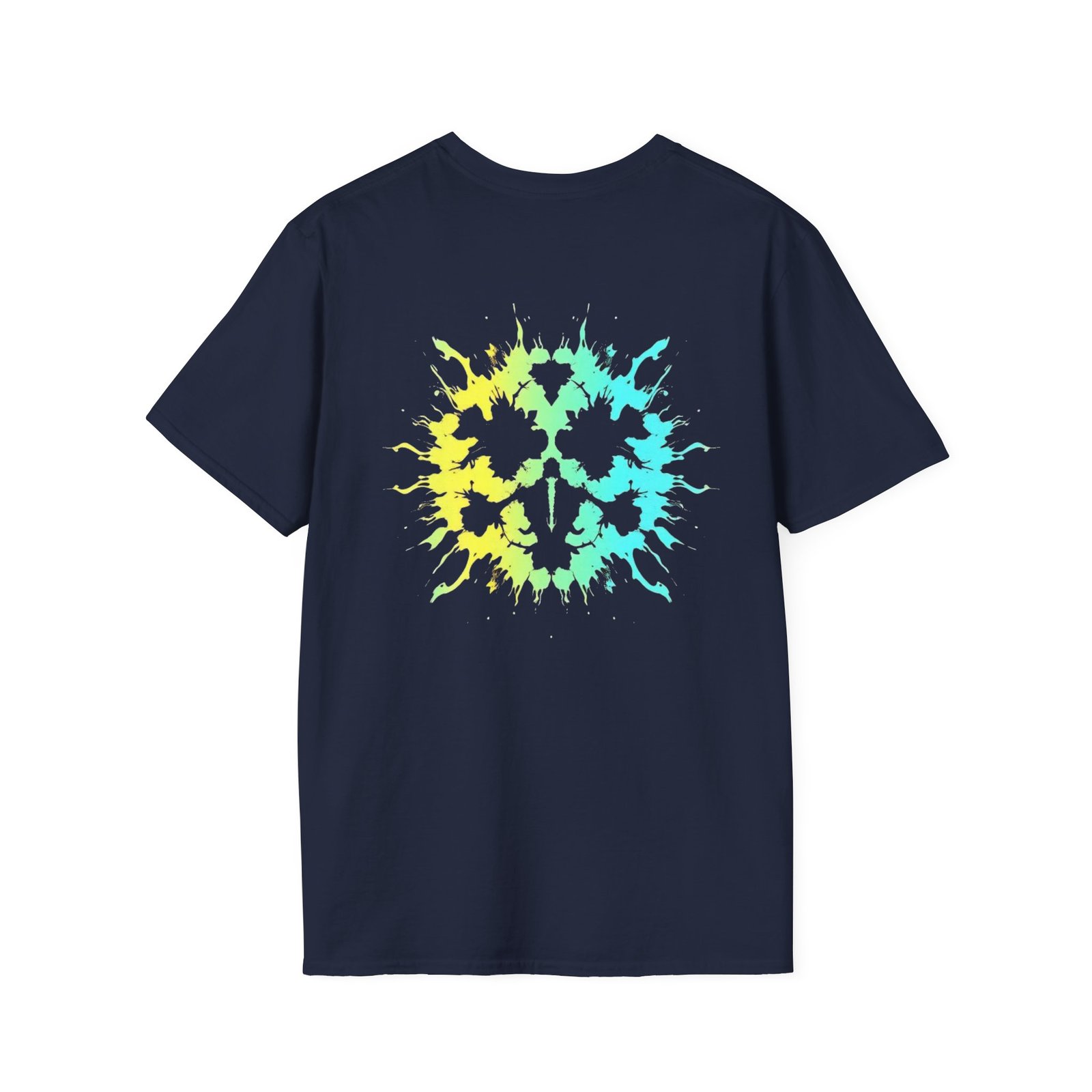 Tie-Dye Sunburst Lion T-Shirt — Bright Neon Splash Graphic Tee