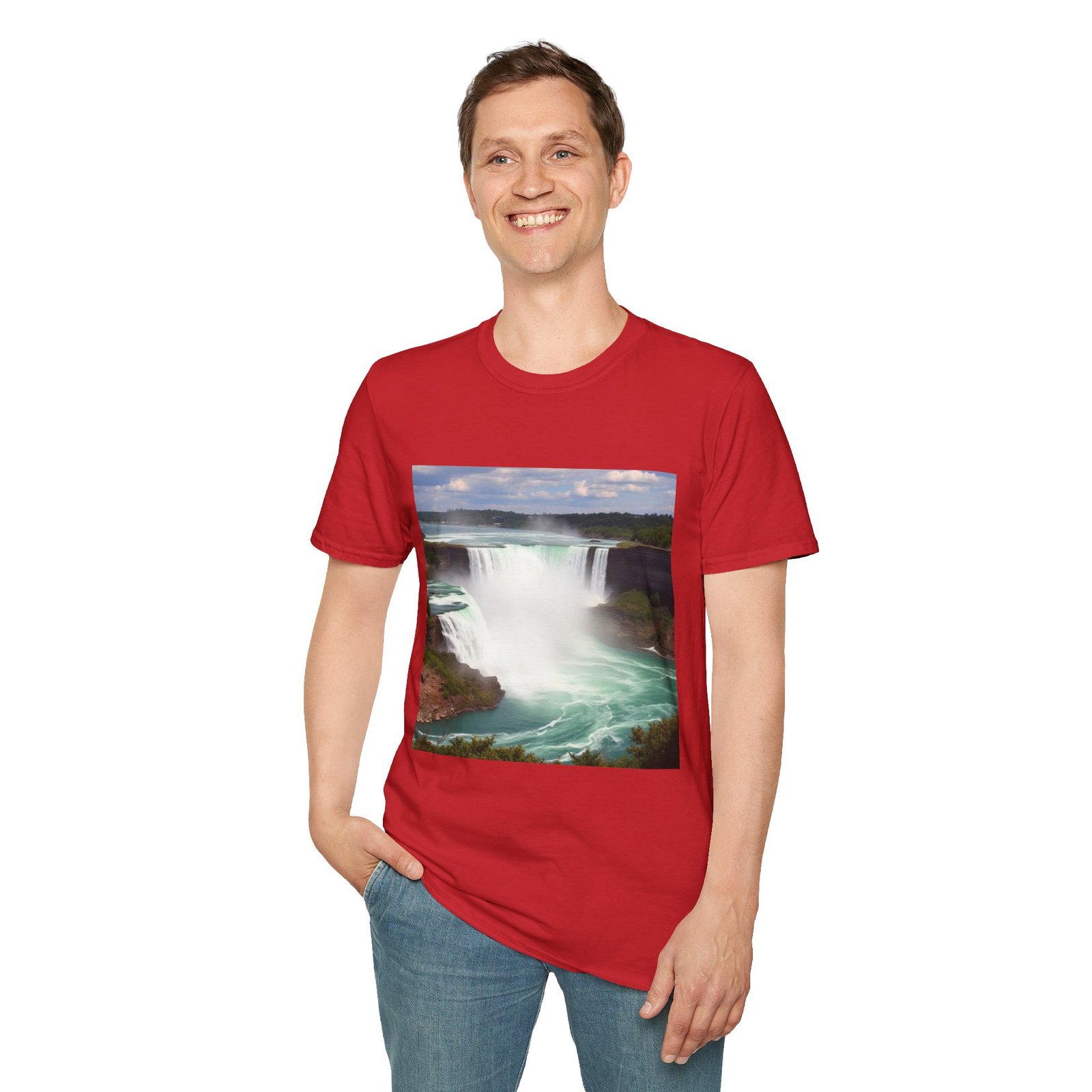 Niagara Falls Photo T-Shirt — Scenic Waterfall Travel Tee - Image 102