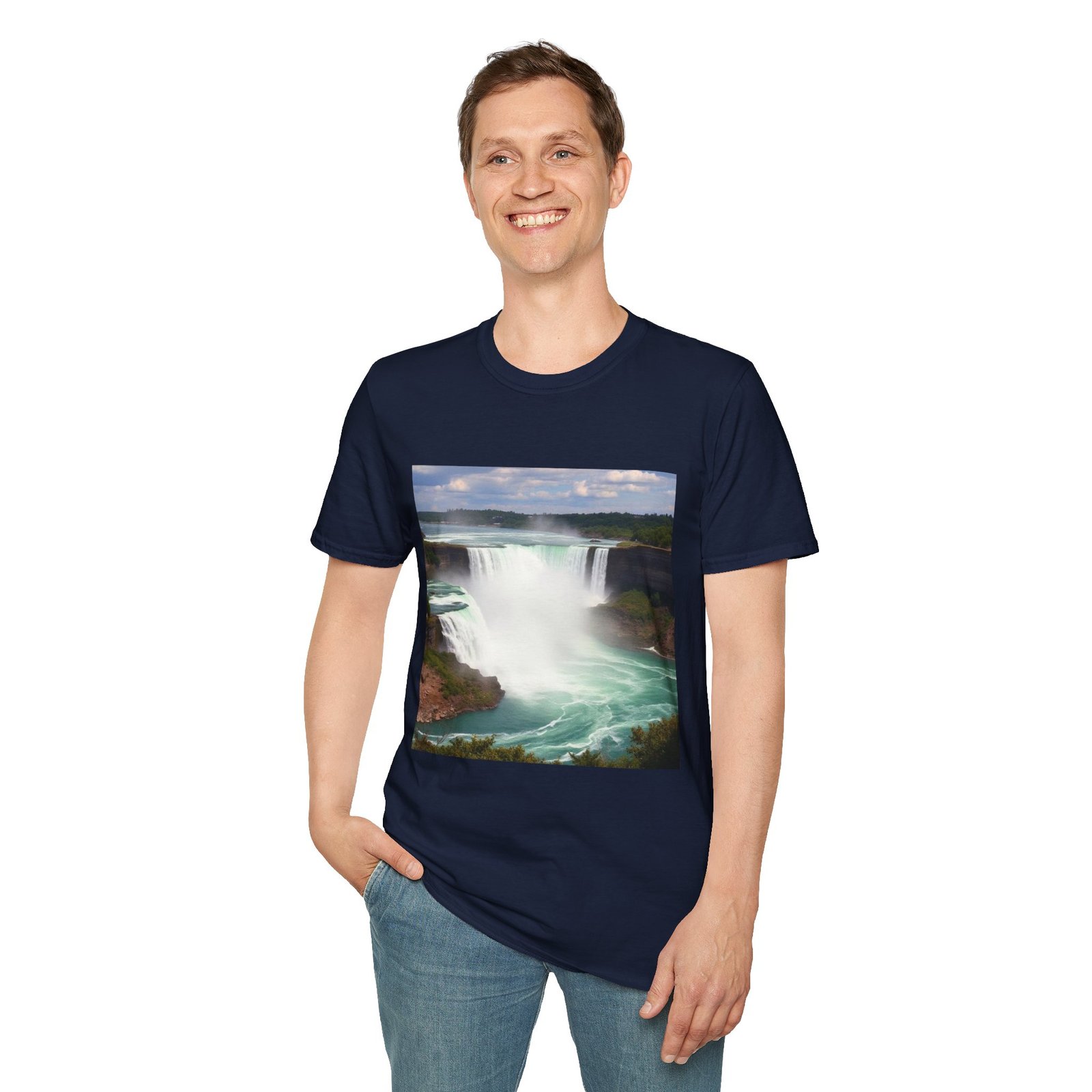 Niagara Falls Photo T-Shirt — Scenic Waterfall Travel Tee - Image 70