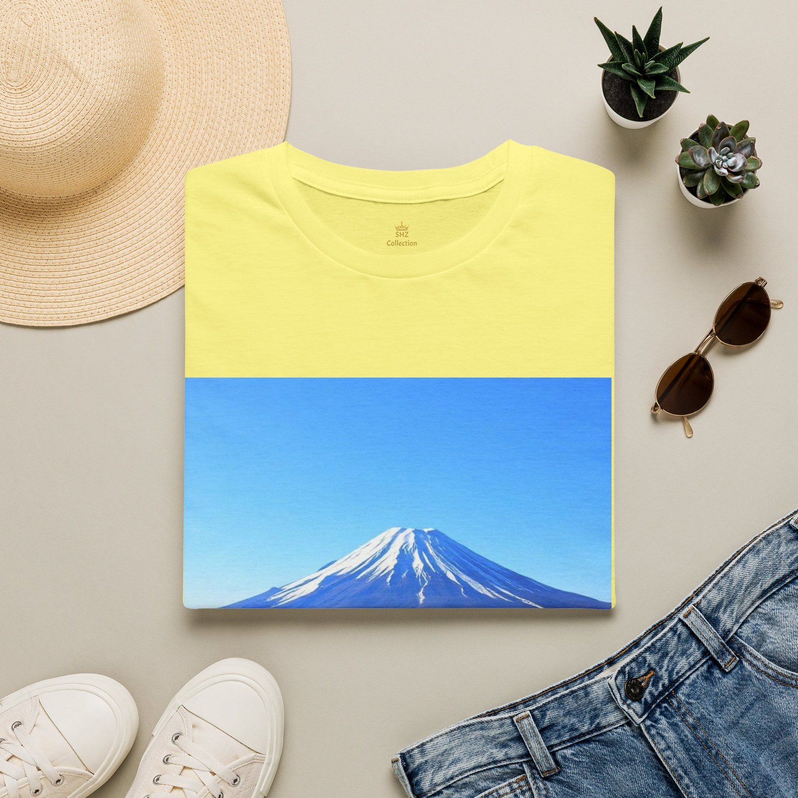 T-Shirt — Serene Mount Fuji Landscape Print - Image 45