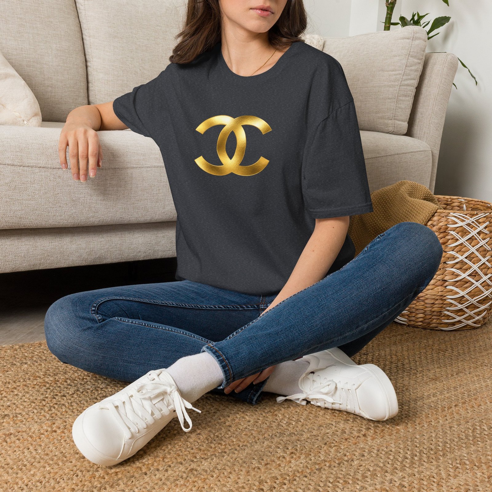 Gold The Double-C (Chanel Lock-Up) T-Shirt - Image 53