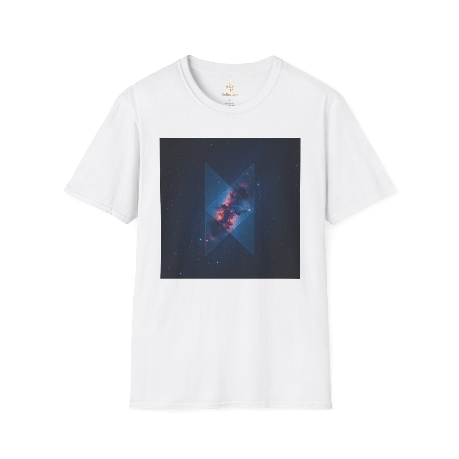 Galaxy Triangle Graphic T-Shirt — Cosmic Nebula Print - Image 8