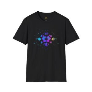 Galaxy Tie-Dye Burst T-Shirt — Neon Cosmic Mandala Tee