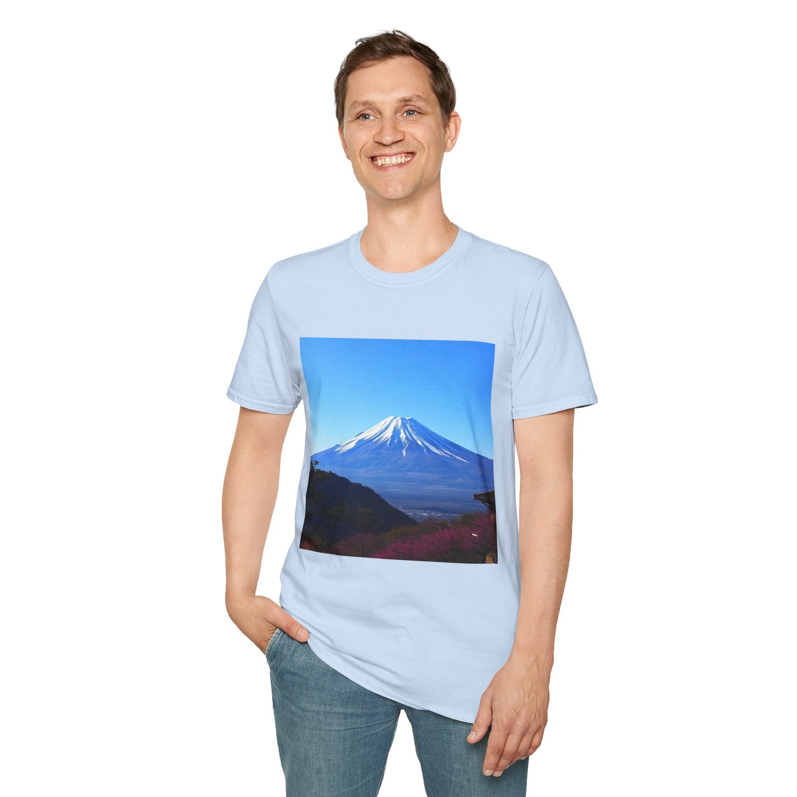 T-Shirt — Serene Mount Fuji Landscape Print - Image 5