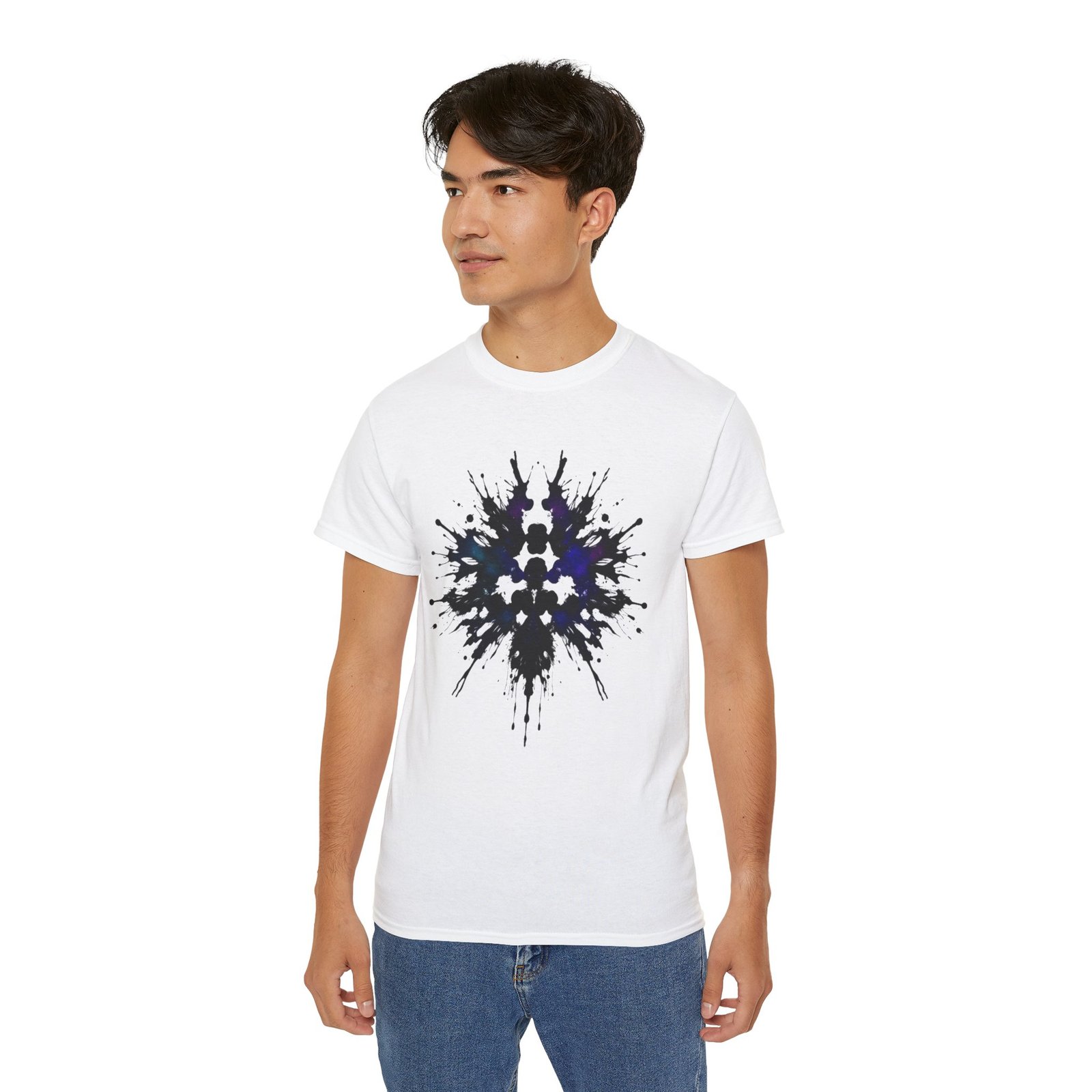 Inkblot Rorschach Tee — Abstract Symmetry Graphic T-Shirt - Image 6