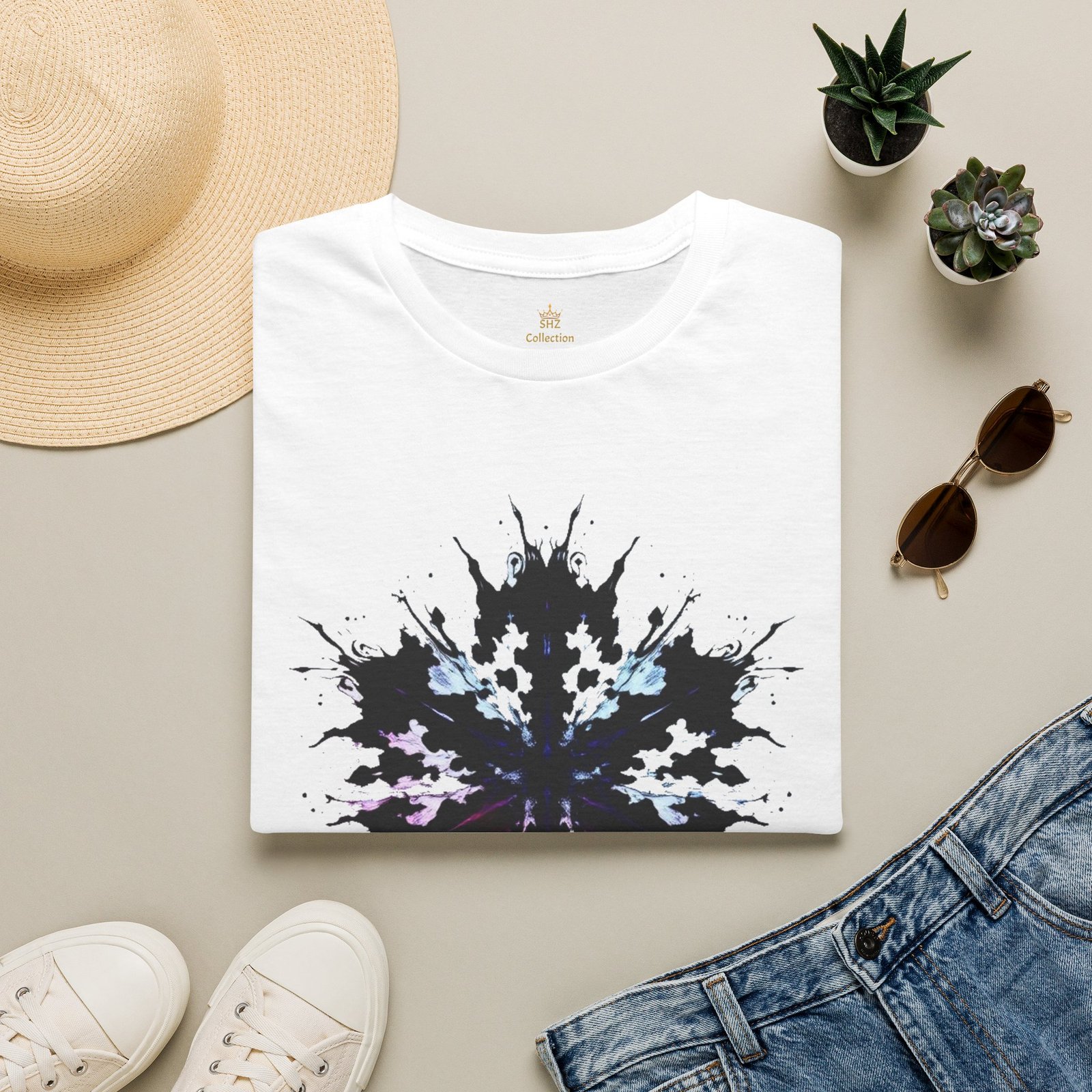 Rorschach Inkblot Graphic T-Shirt — Abstract Symmetry Tee - Image 12