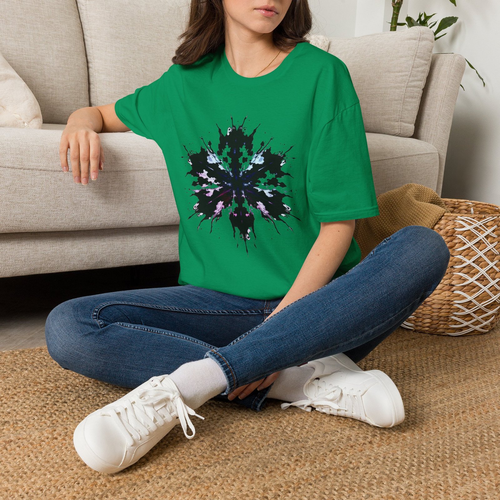 Rorschach Inkblot Graphic T-Shirt — Abstract Symmetry Tee - Image 5