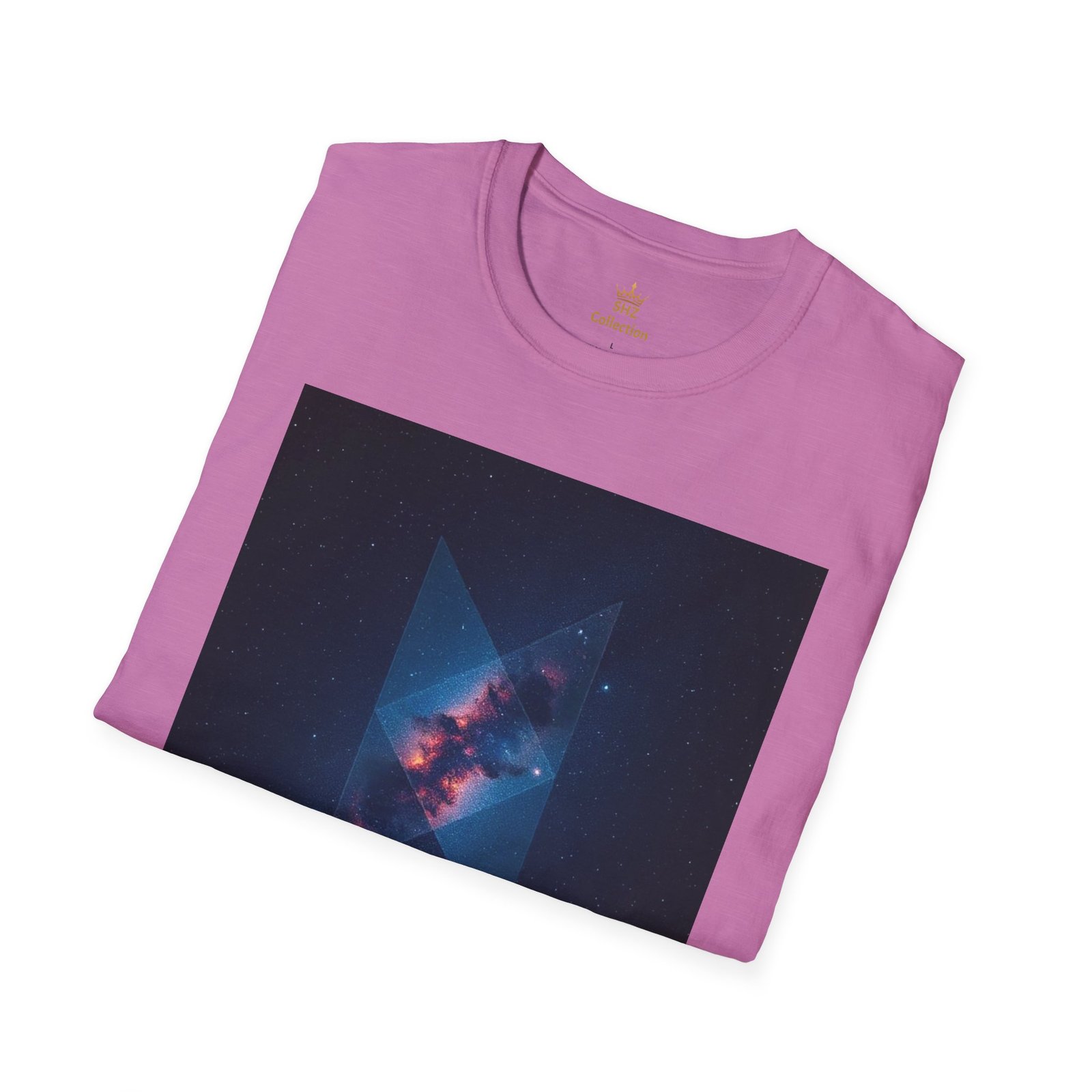Galaxy Triangle Graphic T-Shirt — Cosmic Nebula Print - Image 94