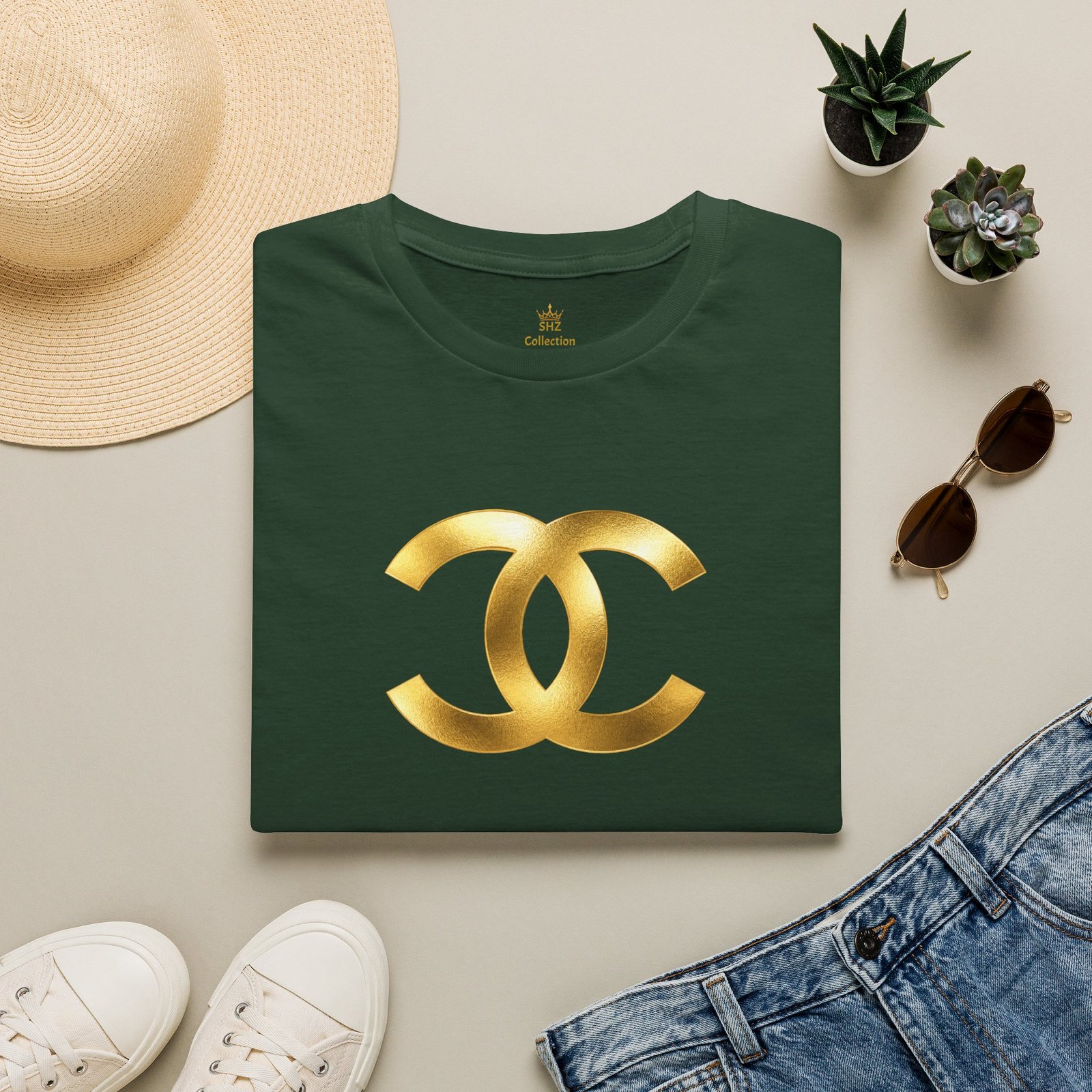 Gold The Double-C (Chanel Lock-Up) T-Shirt - Image 28