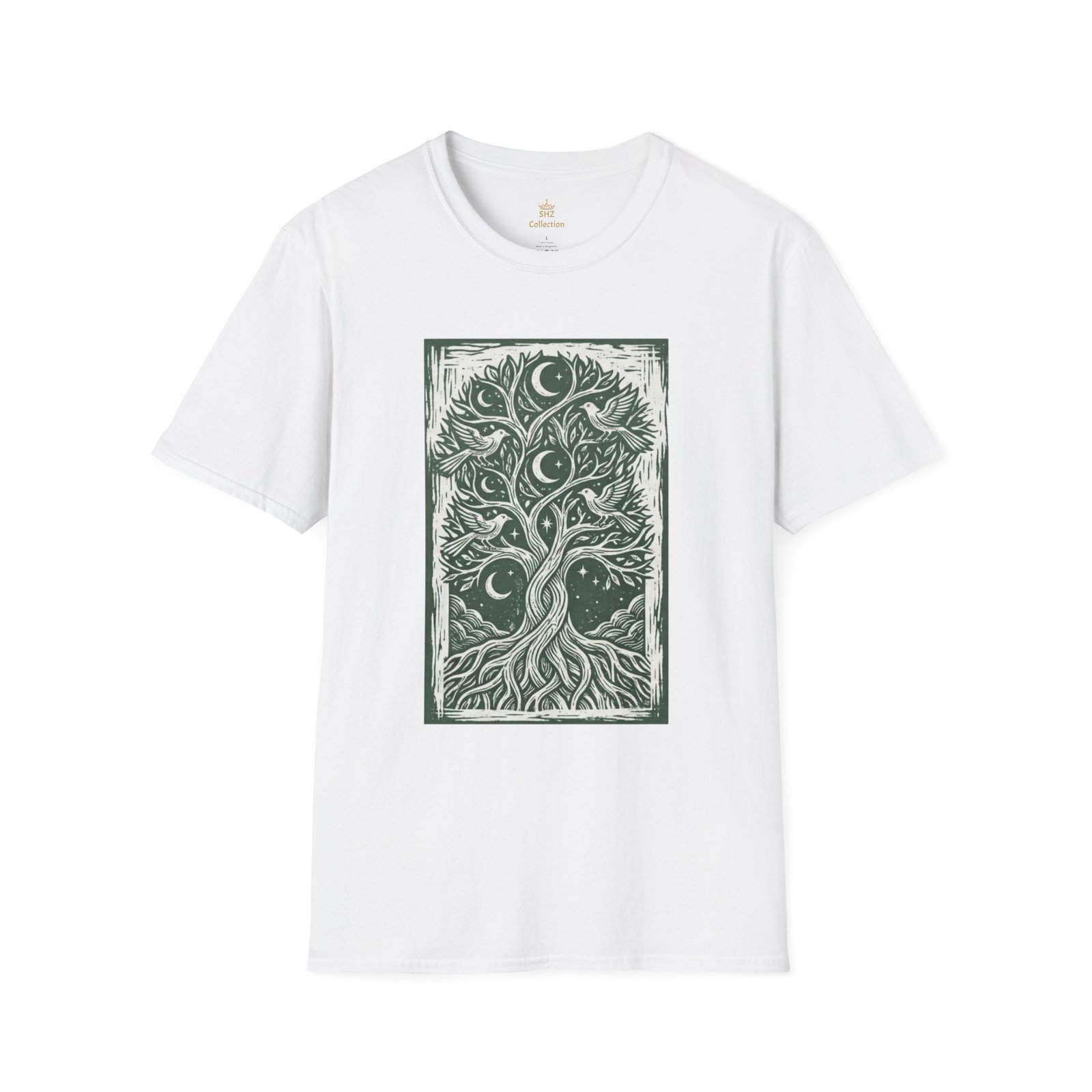 Tree of Life Moon T-Shirt — Celestial Botanical Graphic Tee - Image 9