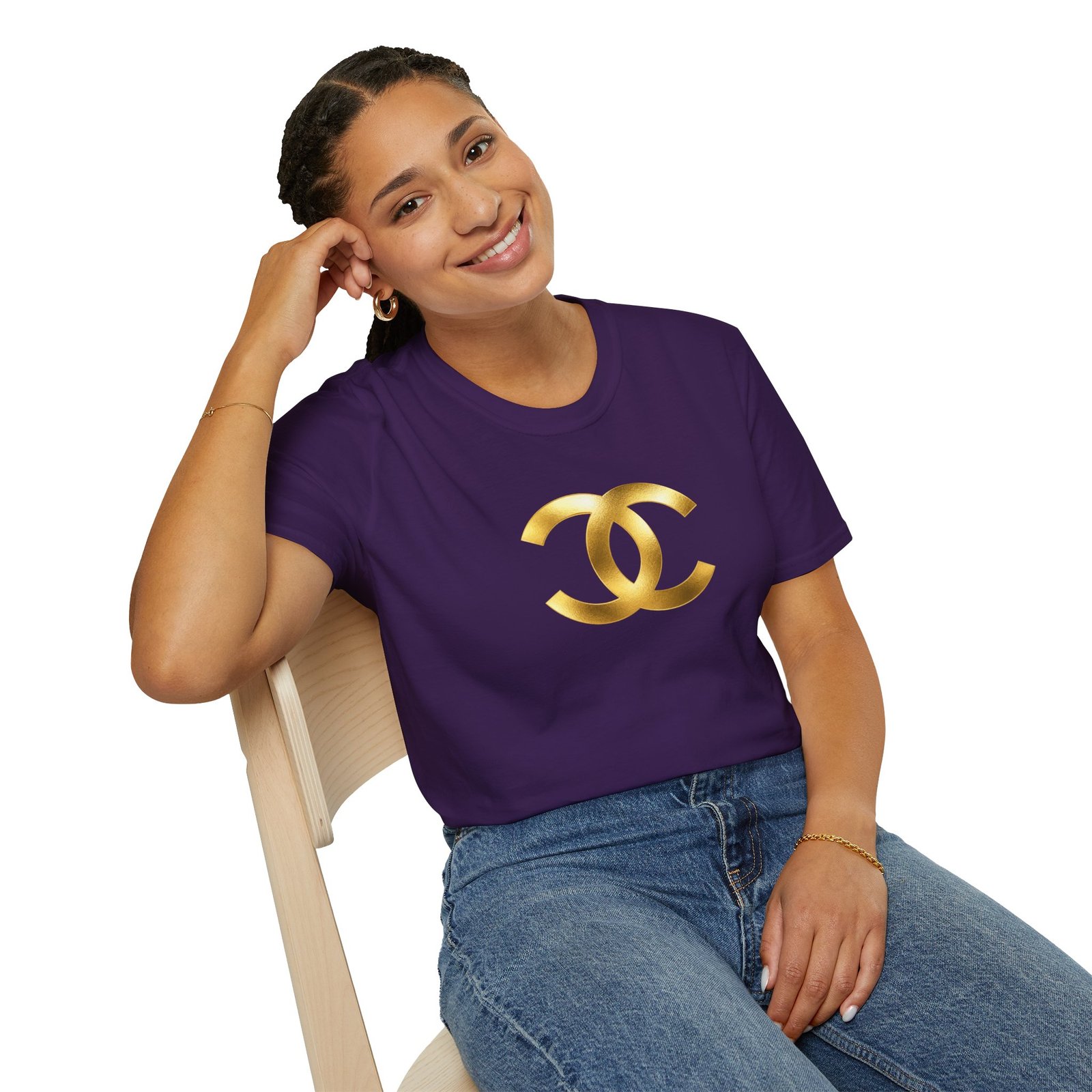 Gold The Double-C (Chanel Lock-Up) T-Shirt - Image 62