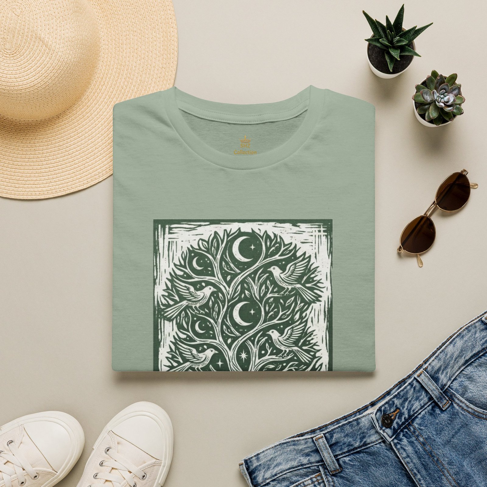 Tree of Life Moon T-Shirt — Celestial Botanical Graphic Tee - Image 28