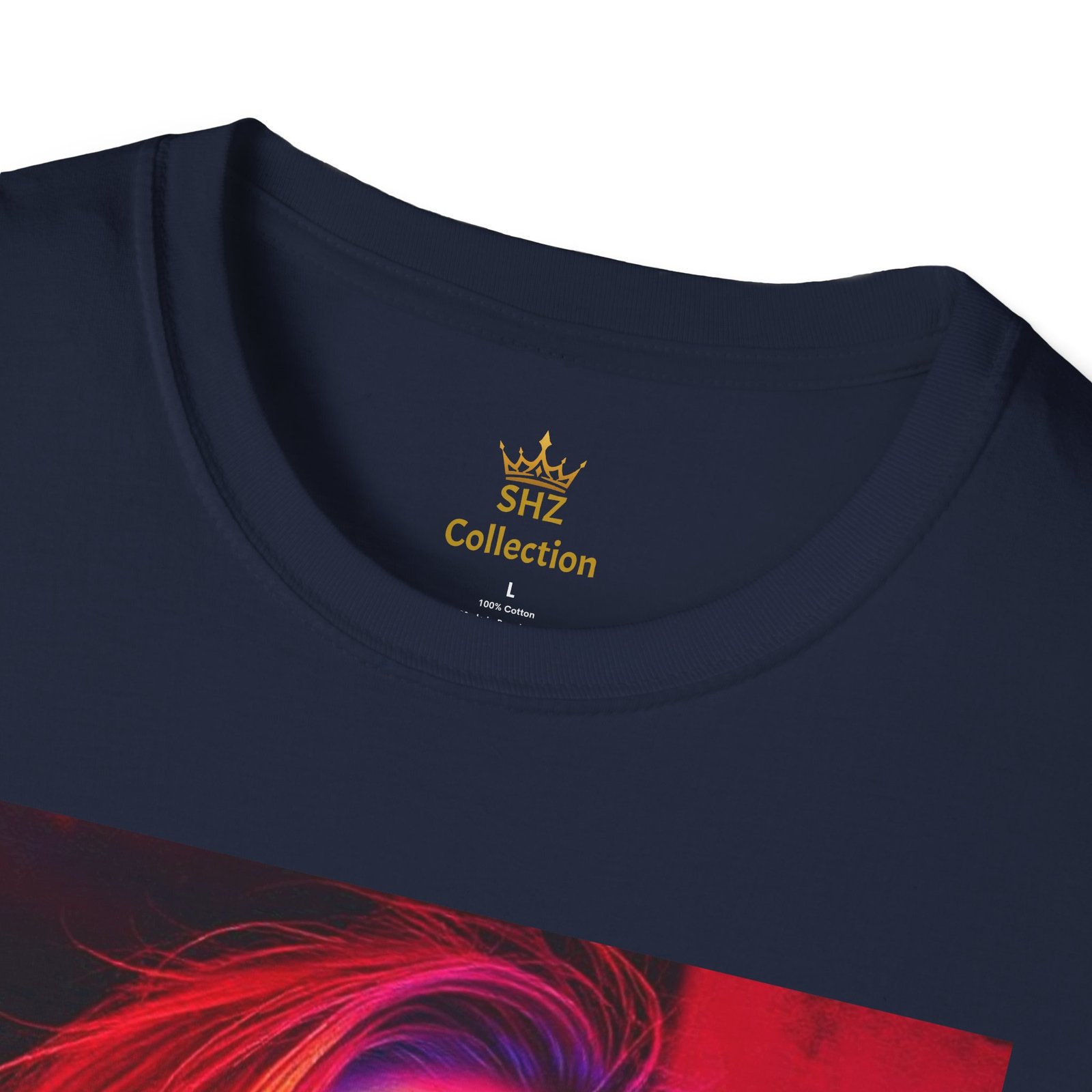 Rainbow Portrait T‑Shirt — Colorful Neon Face Art Tee - Image 87