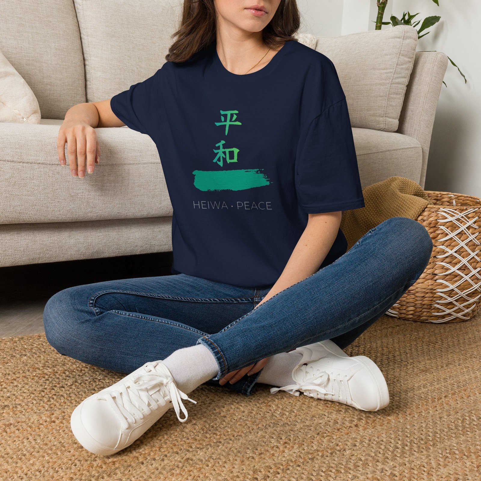 Peace Kanji T-Shirt — Heiwa Japanese Calligraphy Tee - Image 36