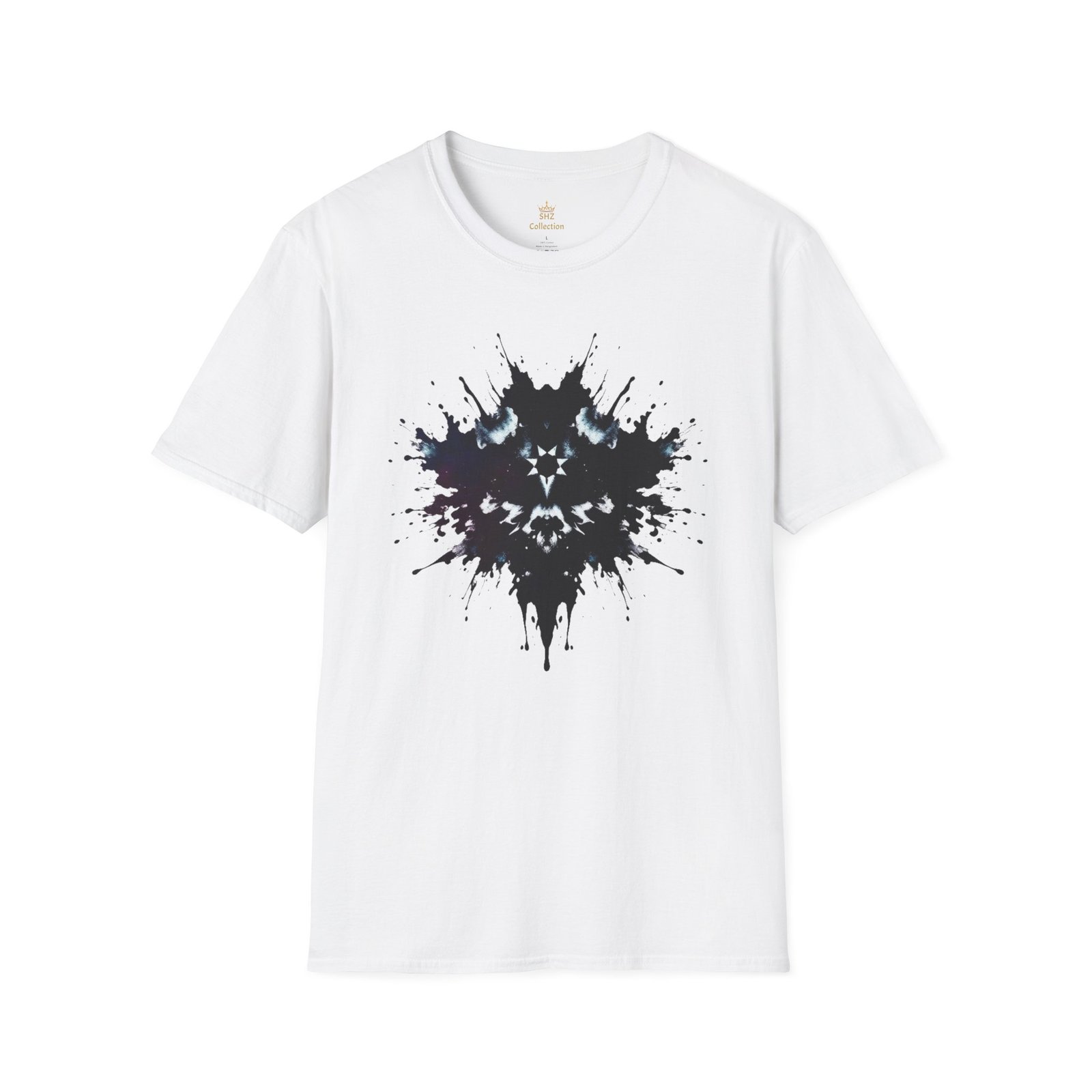 Inkblot Graphic T-Shirt — Rorschach Splash Art Tee