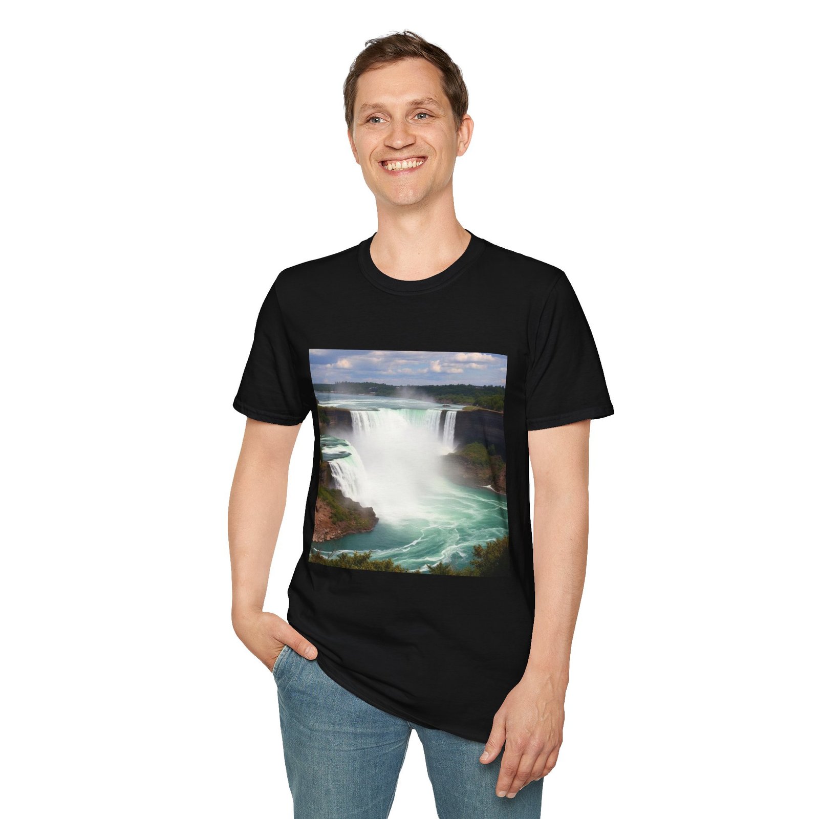 Niagara Falls Photo T-Shirt — Scenic Waterfall Travel Tee - Image 30