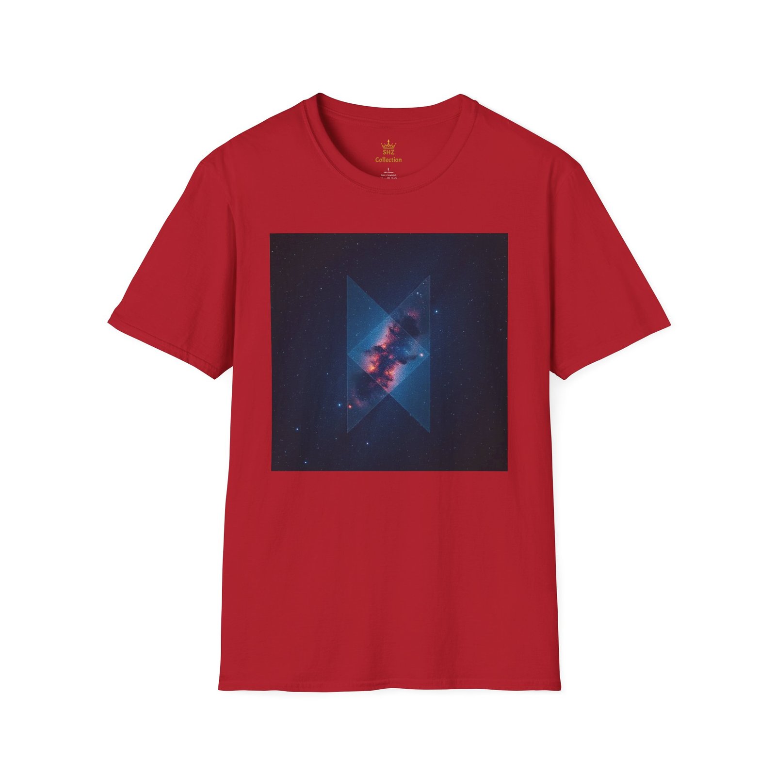 Galaxy Triangle Graphic T-Shirt — Cosmic Nebula Print - Image 99