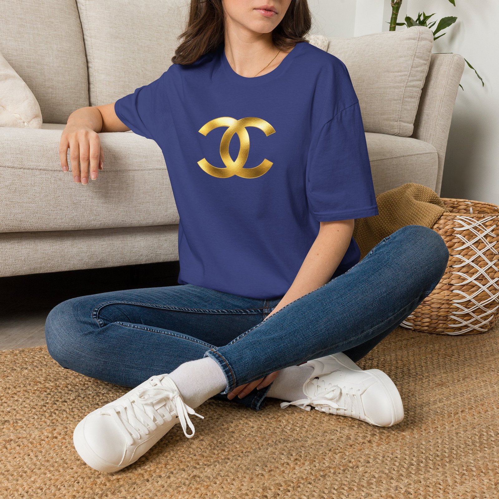 Gold The Double-C (Chanel Lock-Up) T-Shirt - Image 45