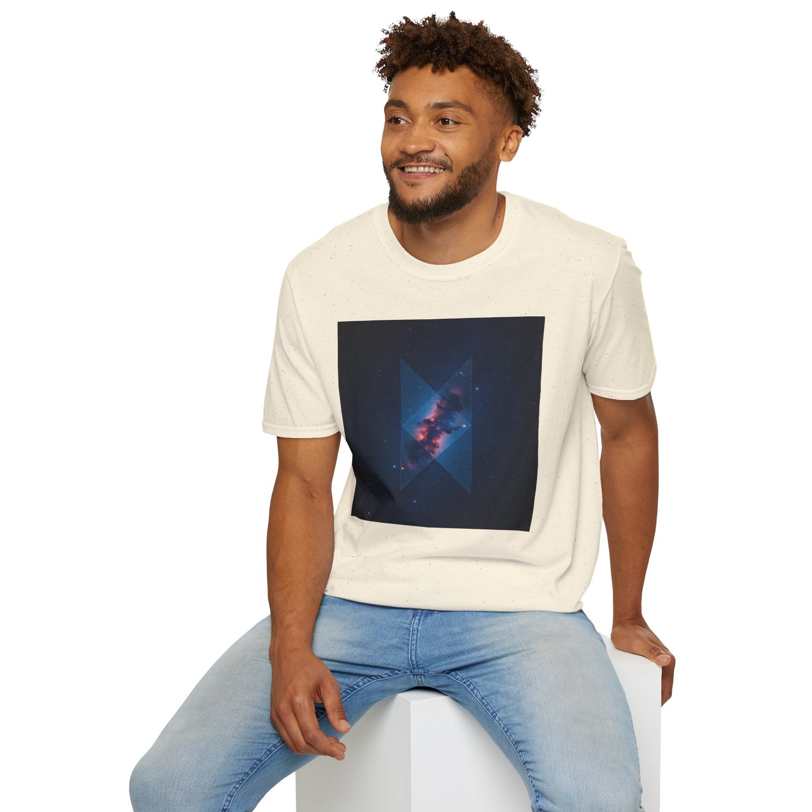 Galaxy Triangle Graphic T-Shirt — Cosmic Nebula Print - Image 26