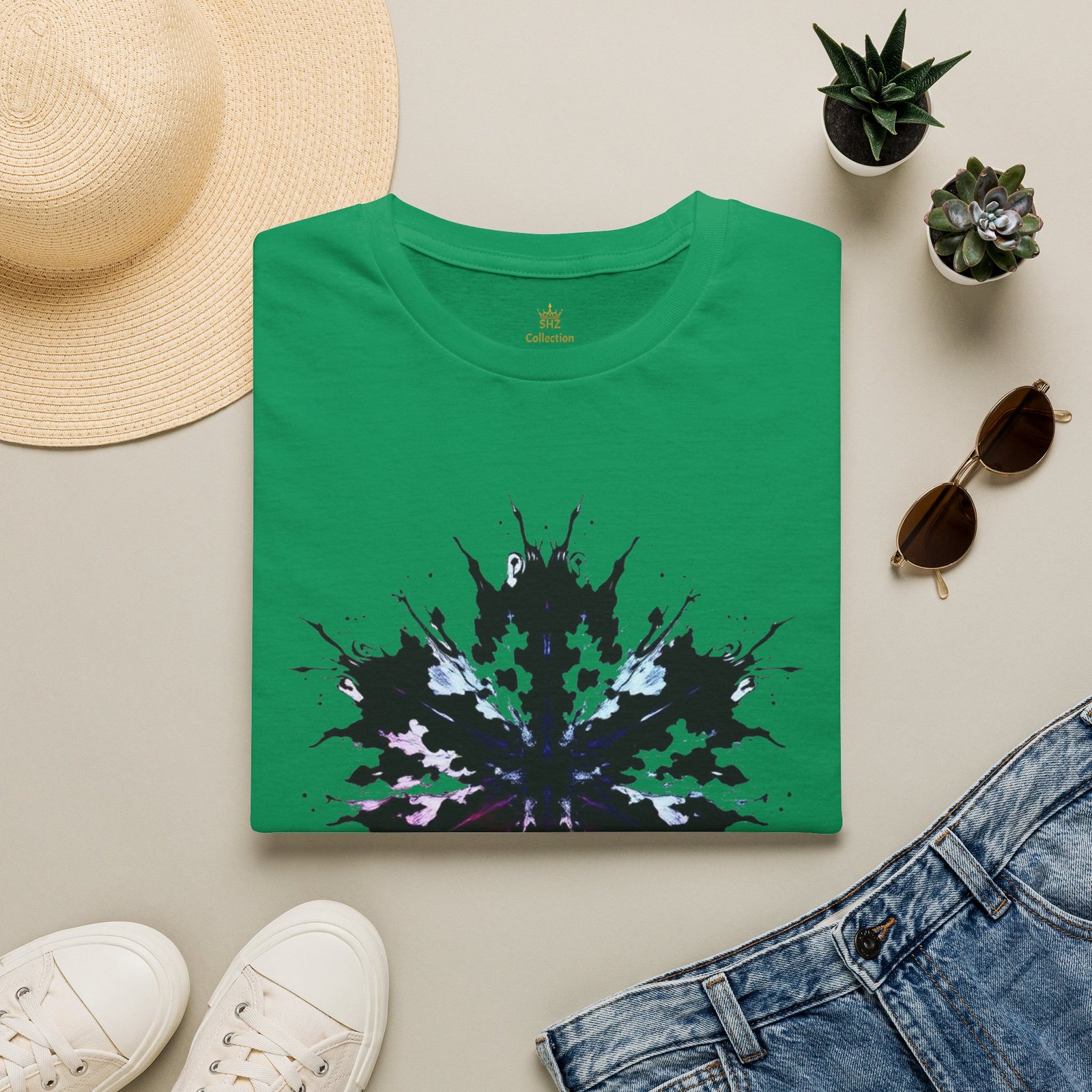 Rorschach Inkblot Graphic T-Shirt — Abstract Symmetry Tee - Image 4