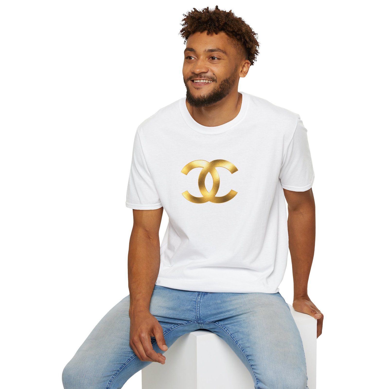 Gold The Double-C (Chanel Lock-Up) T-Shirt - Image 15