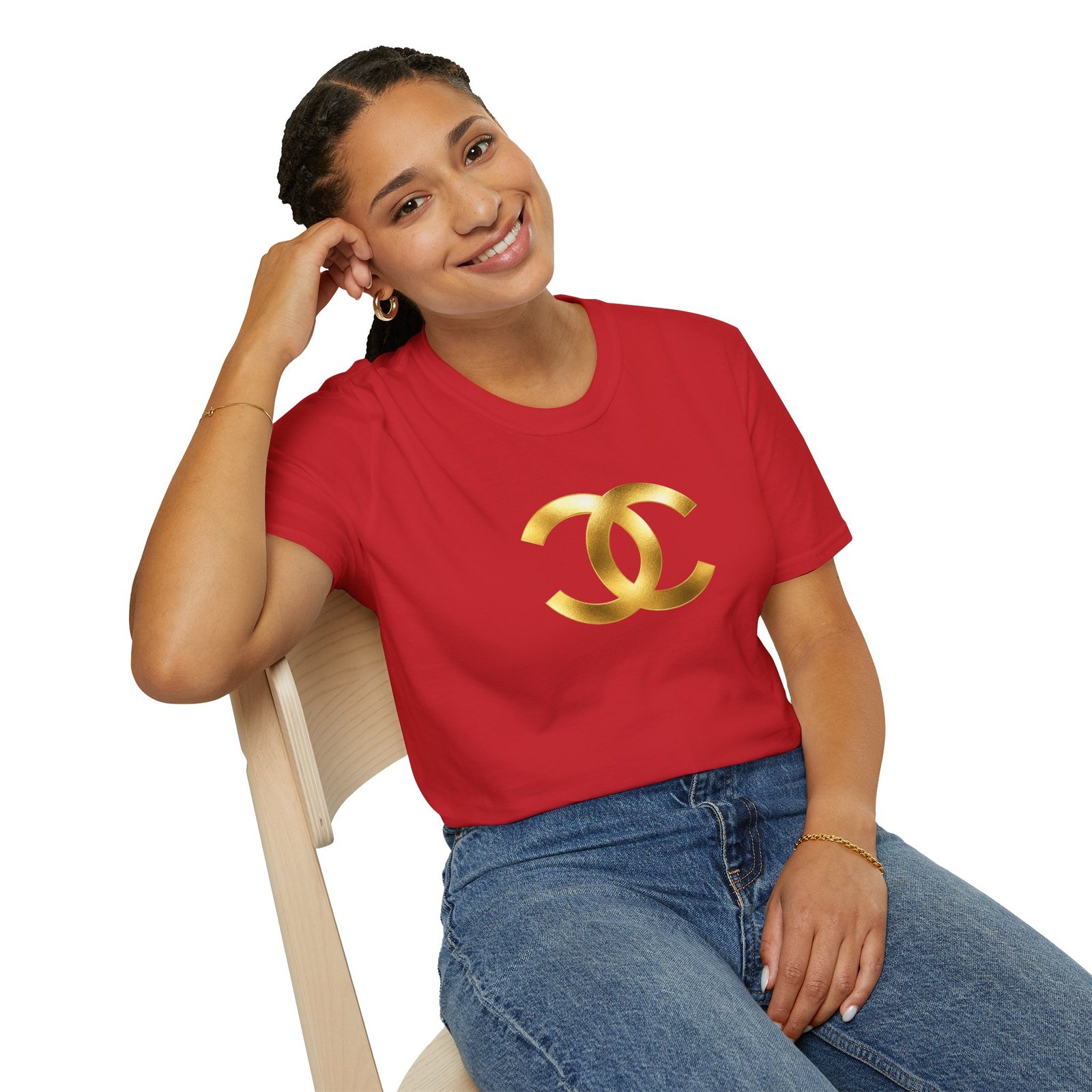 Gold The Double-C (Chanel Lock-Up) T-Shirt - Image 70