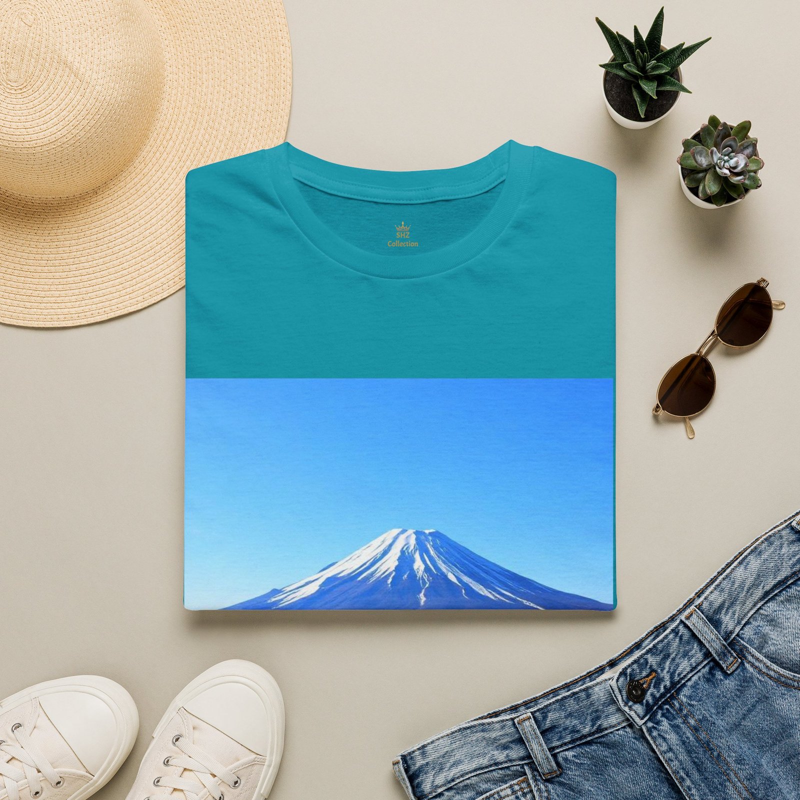 T-Shirt — Serene Mount Fuji Landscape Print - Image 66