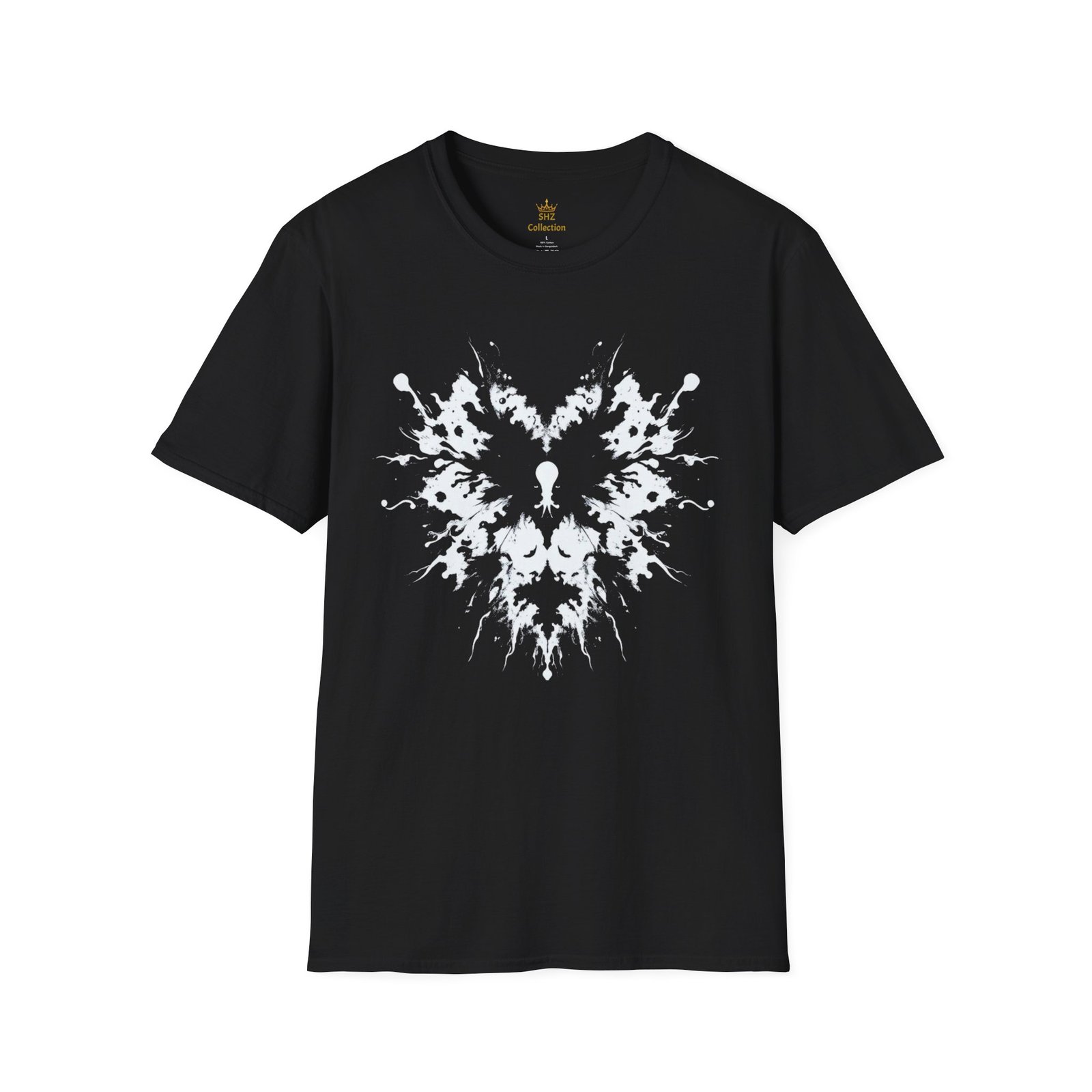 Inkblot Heart T‑Shirt — Symmetrical Rorschach Graphic Tee