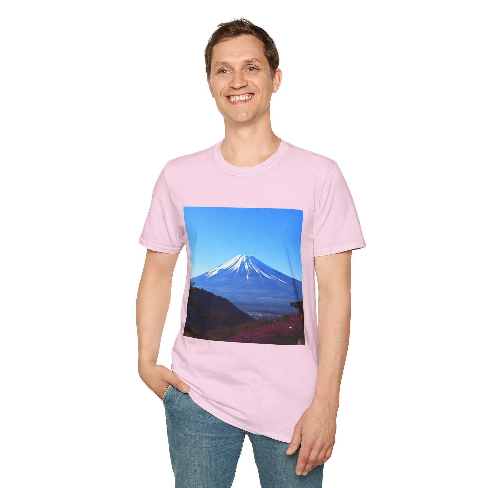 T-Shirt — Serene Mount Fuji Landscape Print - Image 82