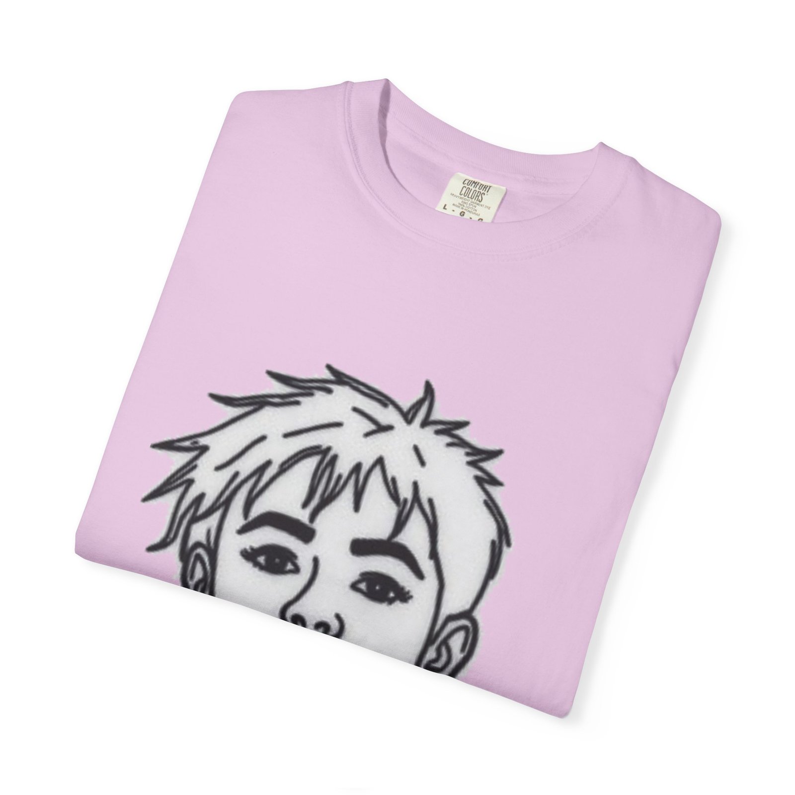 Minimal Line Art Face T-Shirt — Monochrome Portrait Tee - Image 69